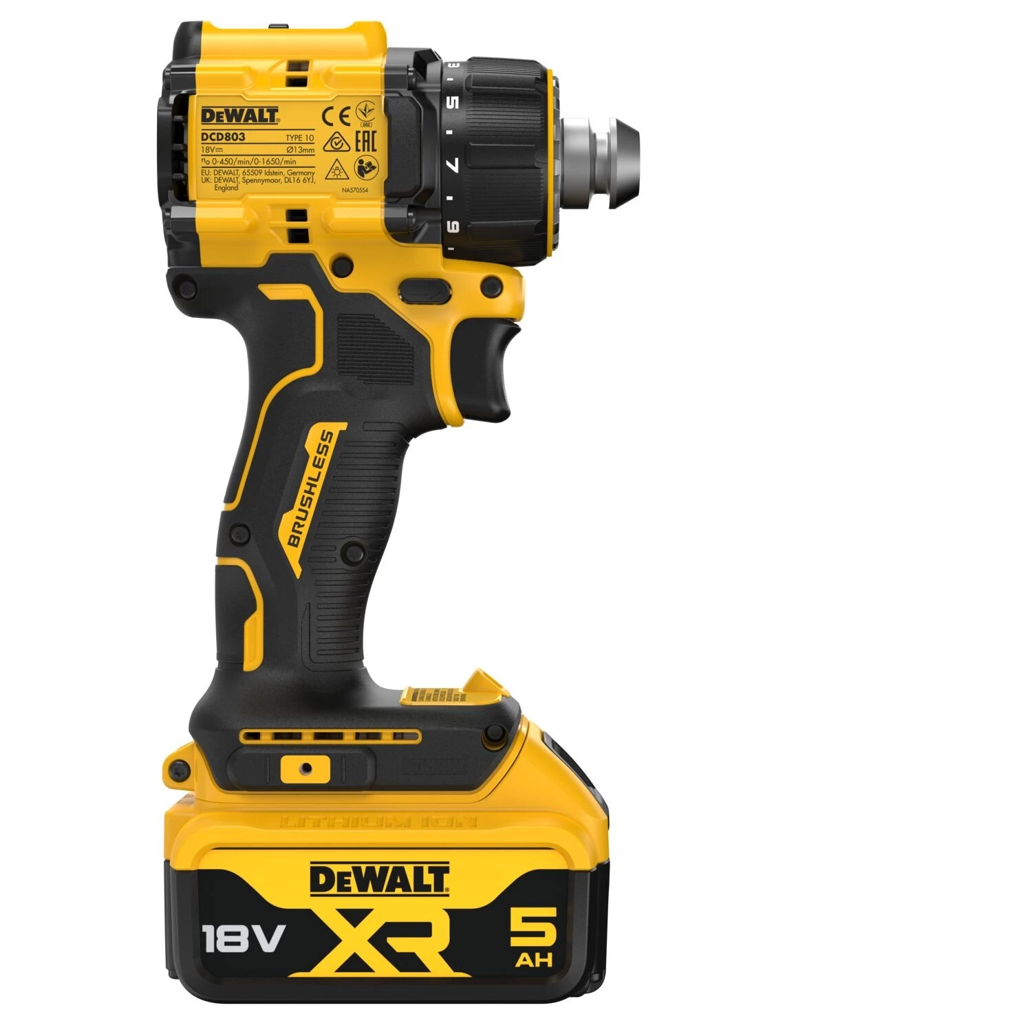 DeWALT DCD803NT 18V Li-ion Accu Schroef-/boormachine Body In TSTAK - Multi-head thumbnail 3