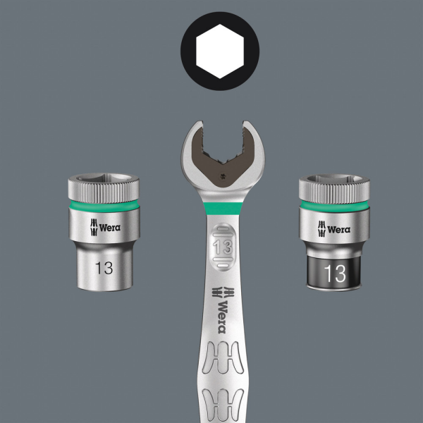 Wera 5004201001 8740 C HF 1 9-delige Zyklop Binnenzeskant Bit-doppenset - 1/2" - Detailed view of the product
