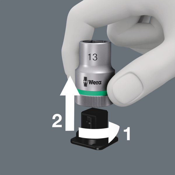 Wera 5004201001 8740 C HF 1 9-delige Zyklop Binnenzeskant Bit-doppenset - 1/2" - Detailed view of the product