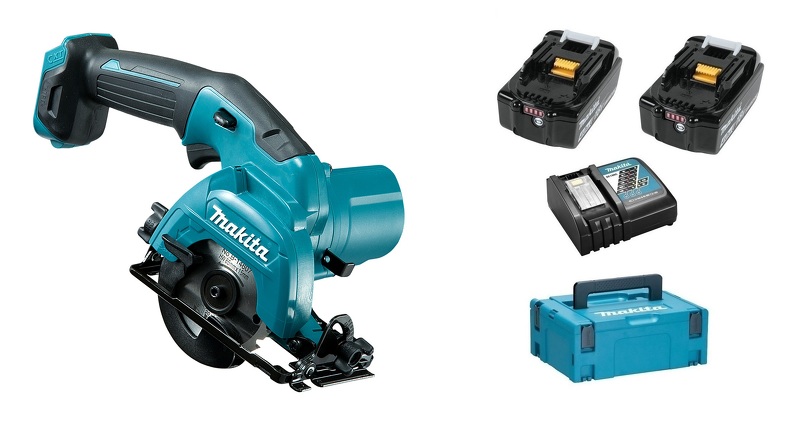 Makita HS301DSMJ 10.8V Li-Ion Accu Cirkelzaag Set (2x 4.0Ah Accu) In Mbox - 85mm