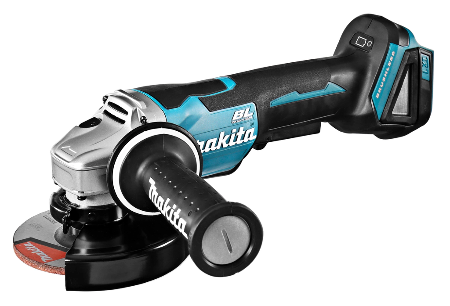 Makita DGA508ZJ 18V Haakse slijper 125 mm met motorrem excl. accu's en lader