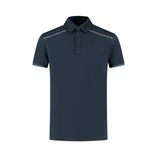 Workman 3402 Poloshirt P2S Innovative - Navy / Graphite - 2XL afbeelding