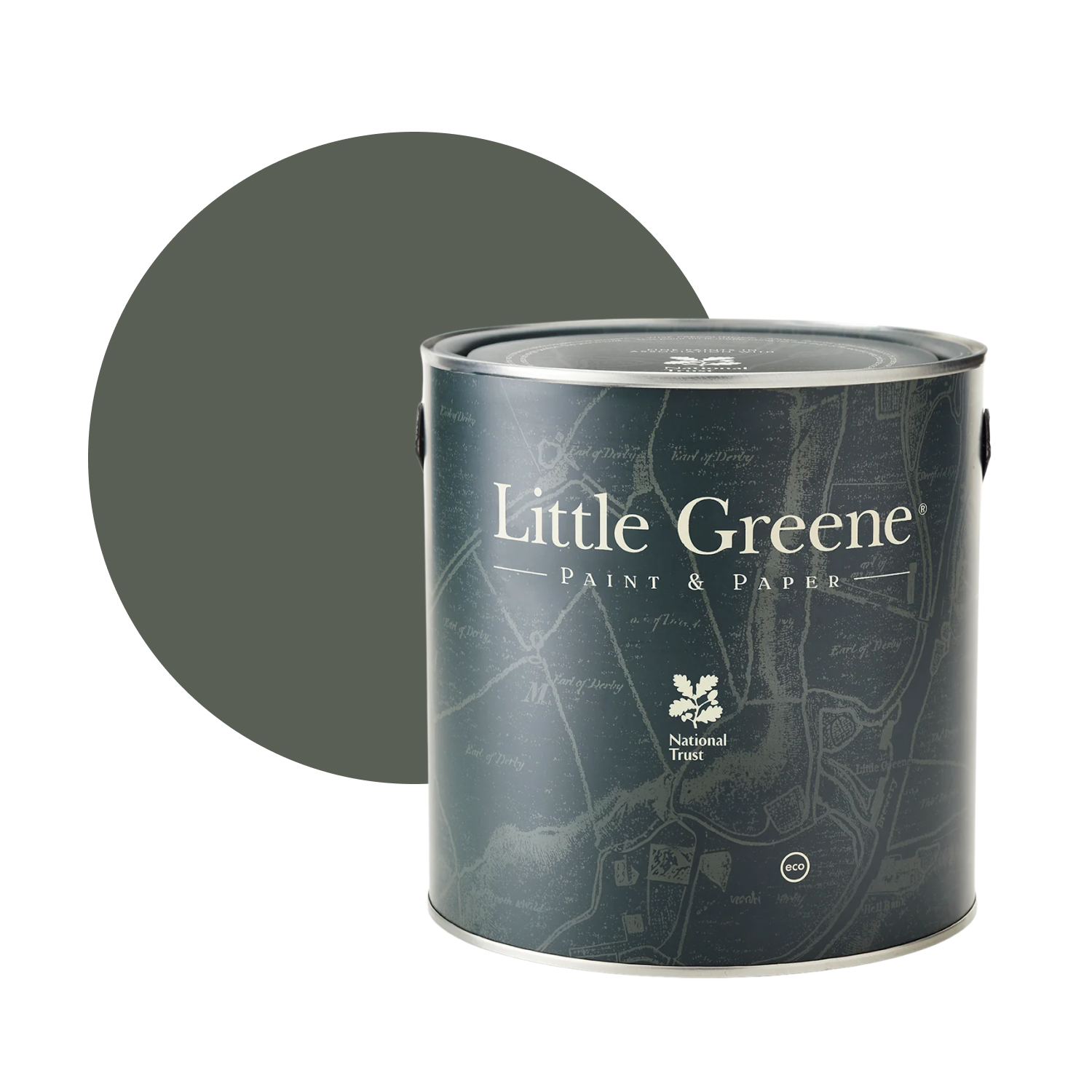 Little Greene Intelligent Matt Emulsion - Pompeian Grey No. 293 - 2,5L