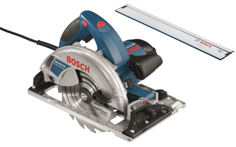 Bosch GKS 65 GCE Cirkelzaag En Geleiderail In L-Boxx - 1800W - 190mm - Detailed view of the product