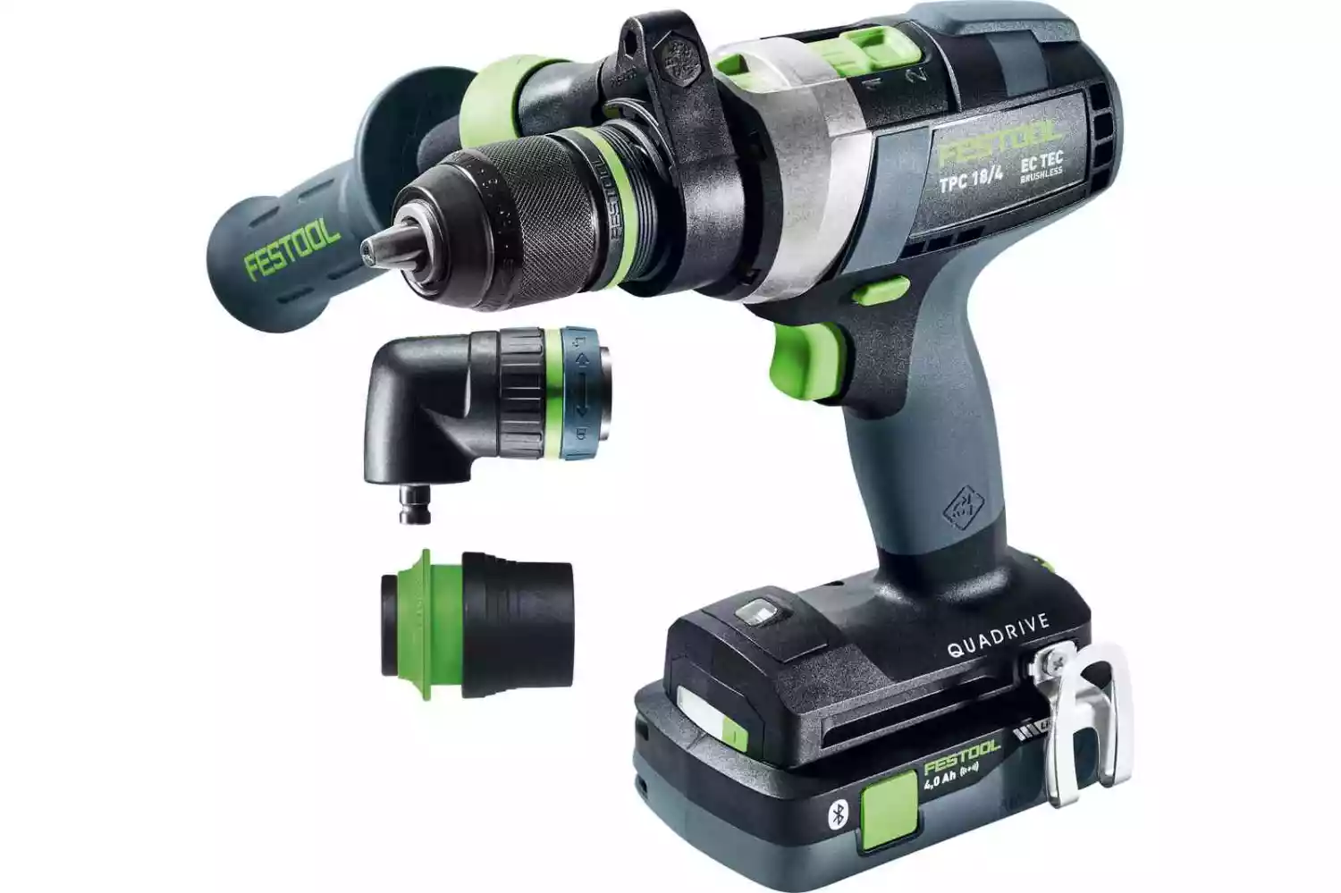 Festool TPC 18/4 40/50 I-Set QUADRIVE Accu Klop-/Schroefboormachine 18V 4.0/5.0Ah in Systainer - 577621