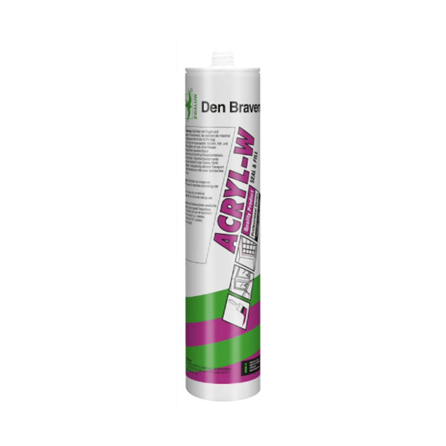 Zwaluw Den Braven 10013601 Acryl-W Acrylaatkit - Grijs - 310ml