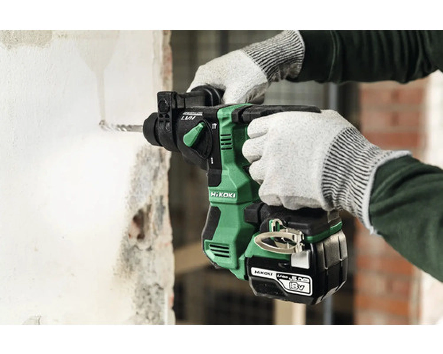 HiKOKI DH18DPAW4Z 18V Li-Ion SDS-Plus Accu Boorhamer Body - 1,3J - Koolborstelloos thumbnail 3