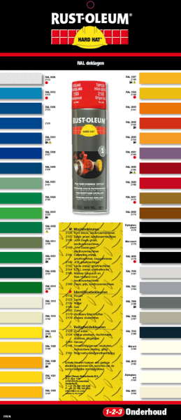 Rust-Oleum Hard Hat 2114 - RAL 9006 Aluminium Wit - 0,5L - Detailed view of the product