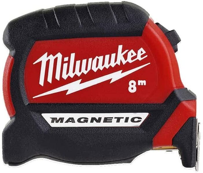 Milwaukee 4932464600 Rolmaat Premium - Magnetisch - 8m X 27mm EAN: 4058546225452