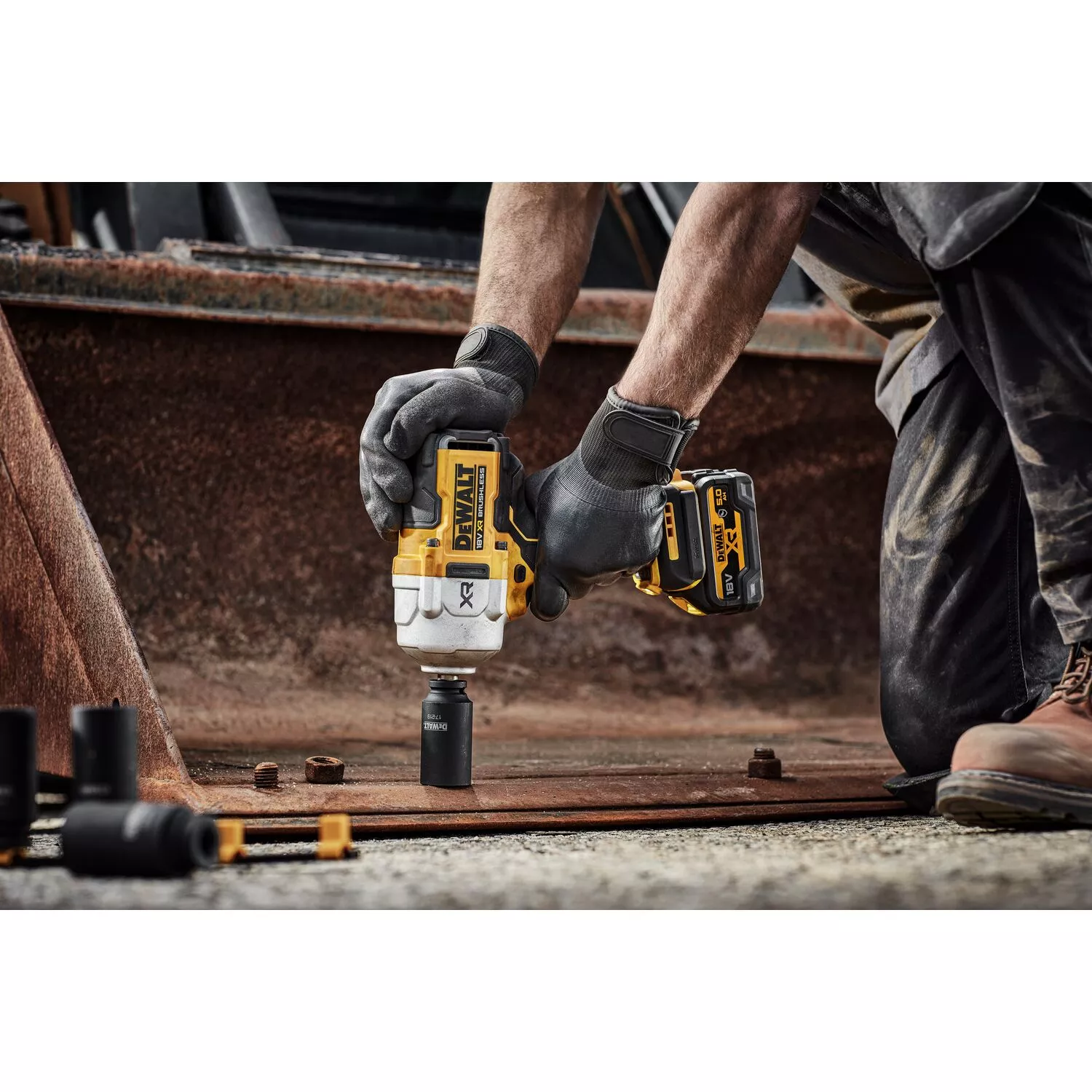 DeWALT DCF961N 18V Li-ion XR Accu Slagmoersleutel Body - 1/2''- Hoogkoppel - 1626Nm - Koolborstelloos thumbnail 4