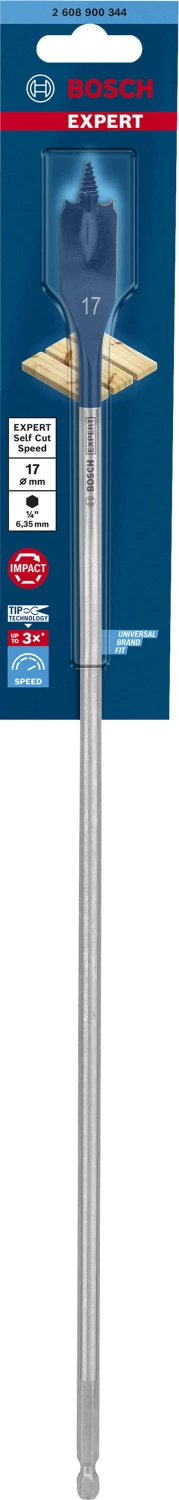 Bosch 2608900344 EXPERT Speedboor Self Cut Speed - Zeskantschacht - 17x400mm thumbnail 2