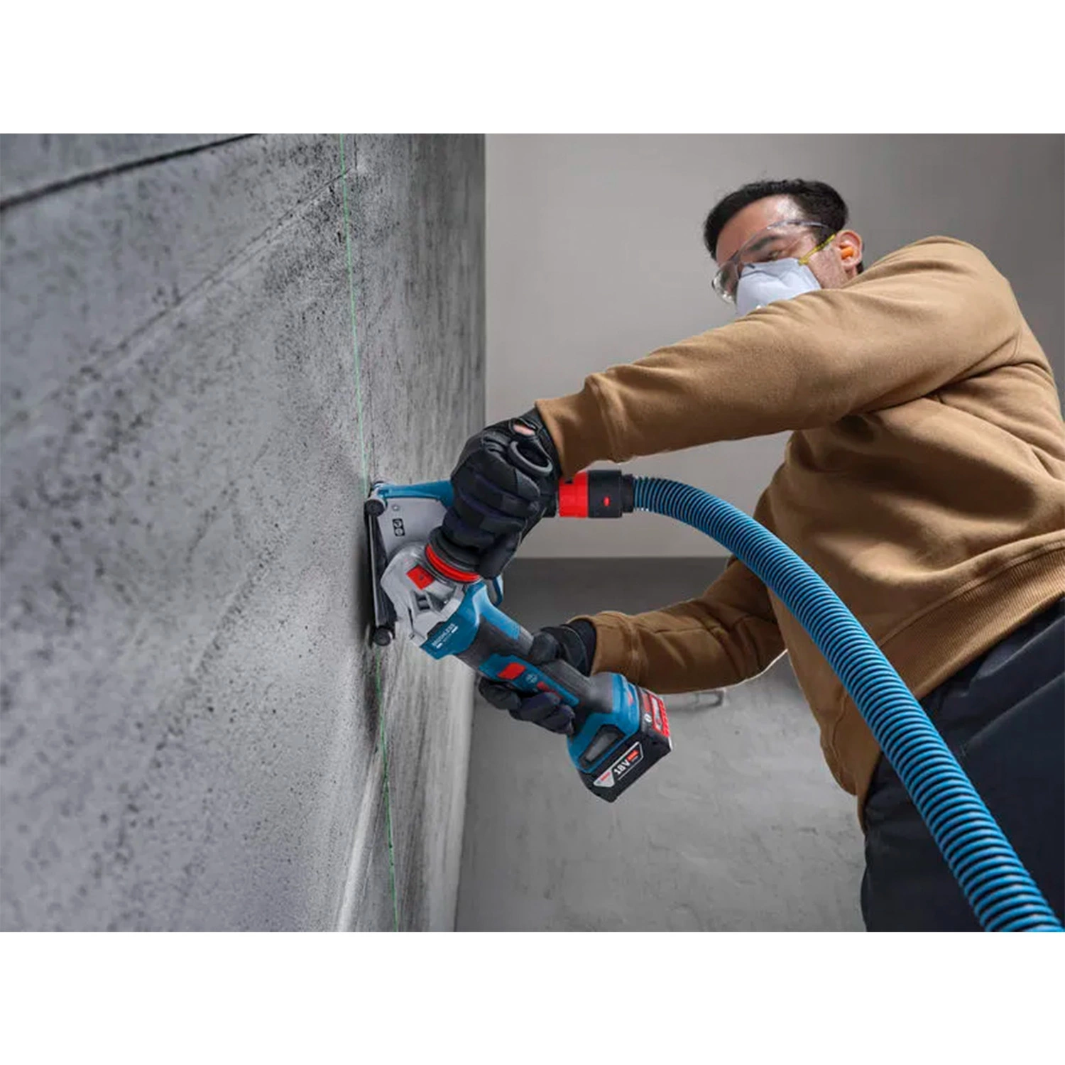 Bosch GWS18V-11PS Accu Haakse Slijper Body - 125mmm thumbnail 3