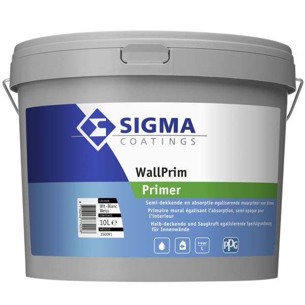 sigma wallprim wit 10 ltr