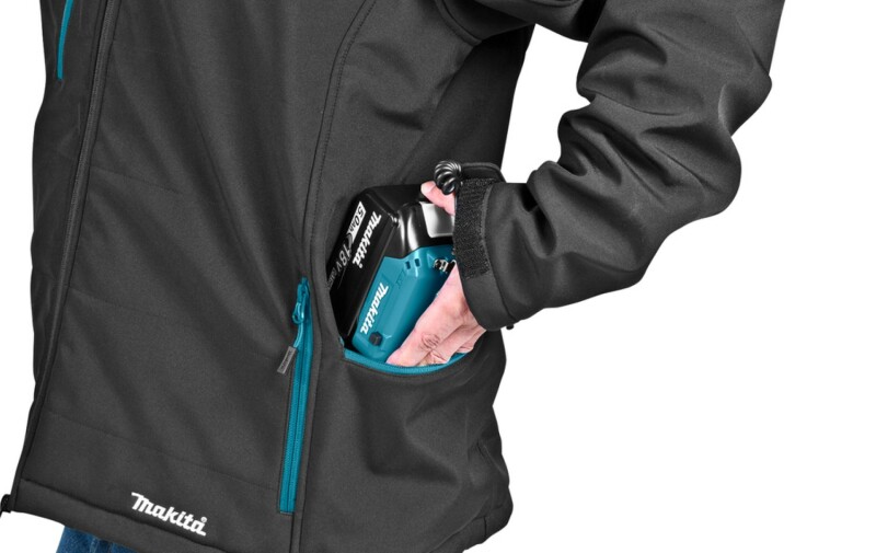 Makita DCJ205ZL 18V Accu Verwarmde Jas Body - L - Detailed view of the product
