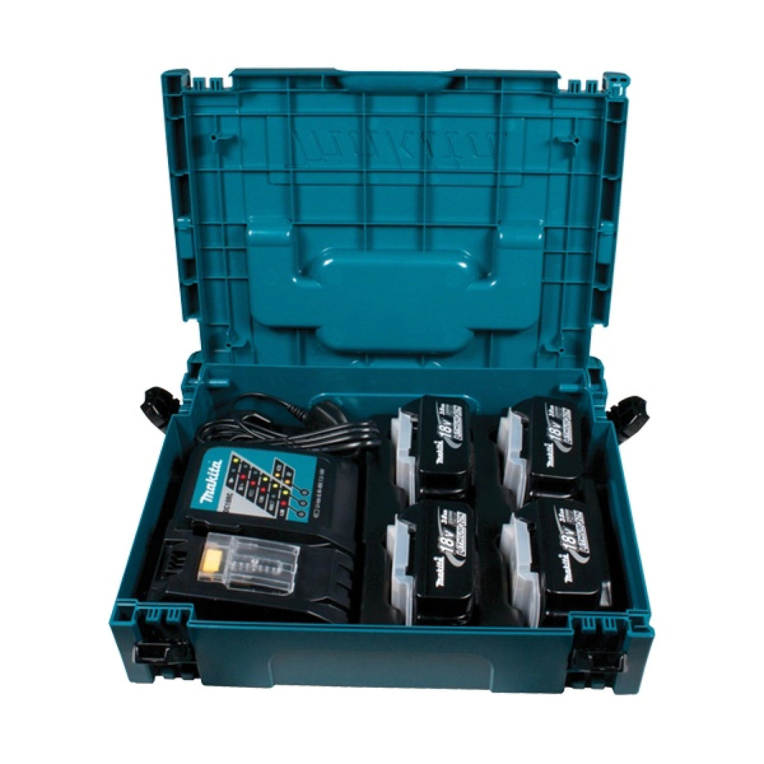 Makita 196696-4 18V Li-Ion Accu Starterset (4x 3.0Ah) + Lader In Mbox