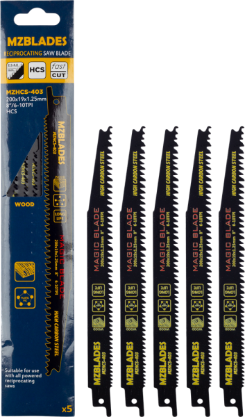 Multizaag MZHCS-403 Reciprozaagblad Hout - 5 Stuks - Detailed view of the product