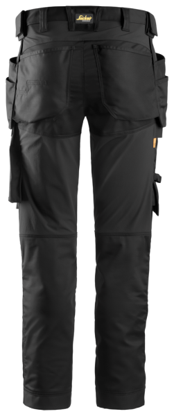 Snickers 6241 AllroundWork Stretch Werkbroek Met Holsterzakken - Zwart - Maat 048 - Detailed view of the product