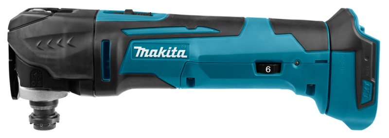 Makita DTM51RT1J3 18V Li-Ion Accu Multitool Set (1x 5.0Ah Accu) + 41 Delige Accessoireset In Mbox - Snelwissel - Detailed view of the product