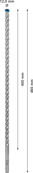 Bosch 2608900113 EXPERT Hamerboor SDS Plus-7X - 12x400x465mm - Detailed view of the product