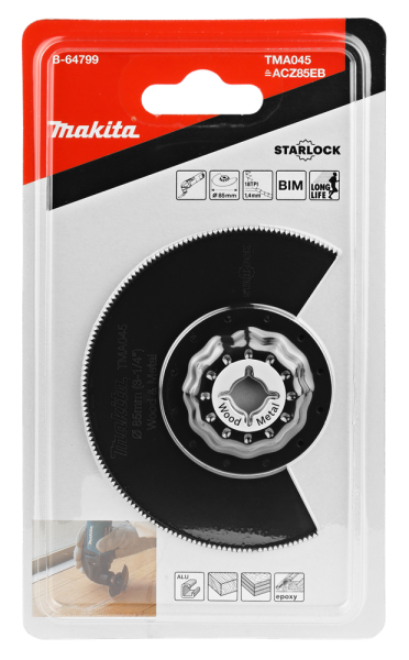 Makita TMA045 Bi-metalen Segmentzaagblad - 85mm - Detailed view of the product