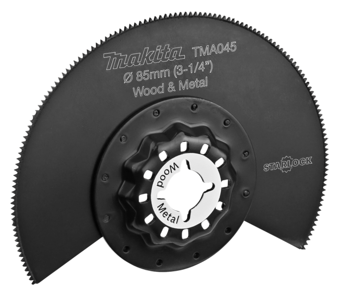 Makita TMA045 Bi-metalen Segmentzaagblad - 85mm - Detailed view of the product