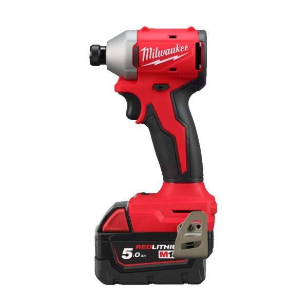 M18 BLIDR-502X M18 slagschroevendraaier 190Nm compact brushless, 3 standen, 2 x 5,0 Ah - 4933492843