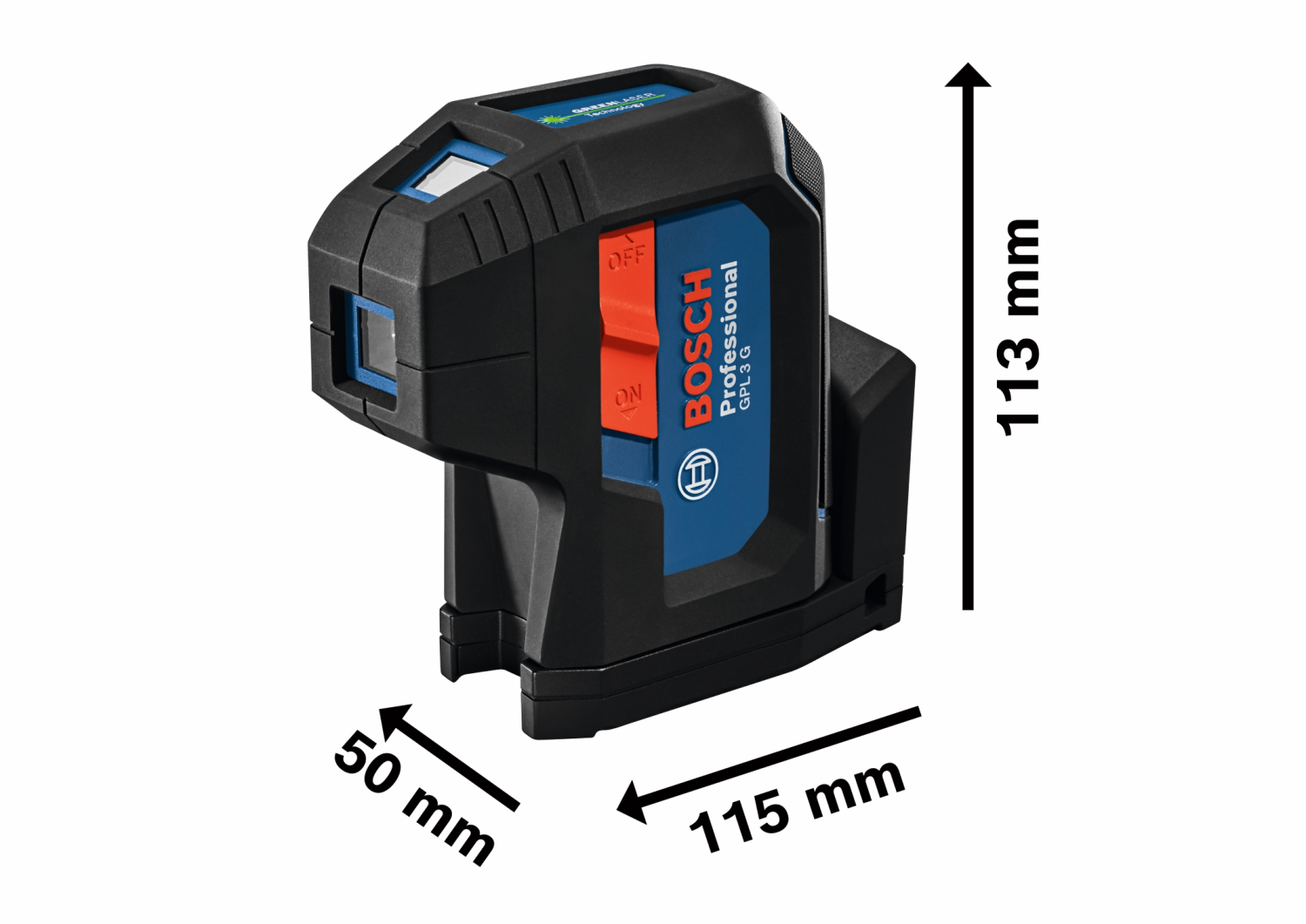 Bosch GPL 3 G Puntlaser Incl. Batterijen In Etui - 30m - 3 Punten - IP65 thumbnail 3