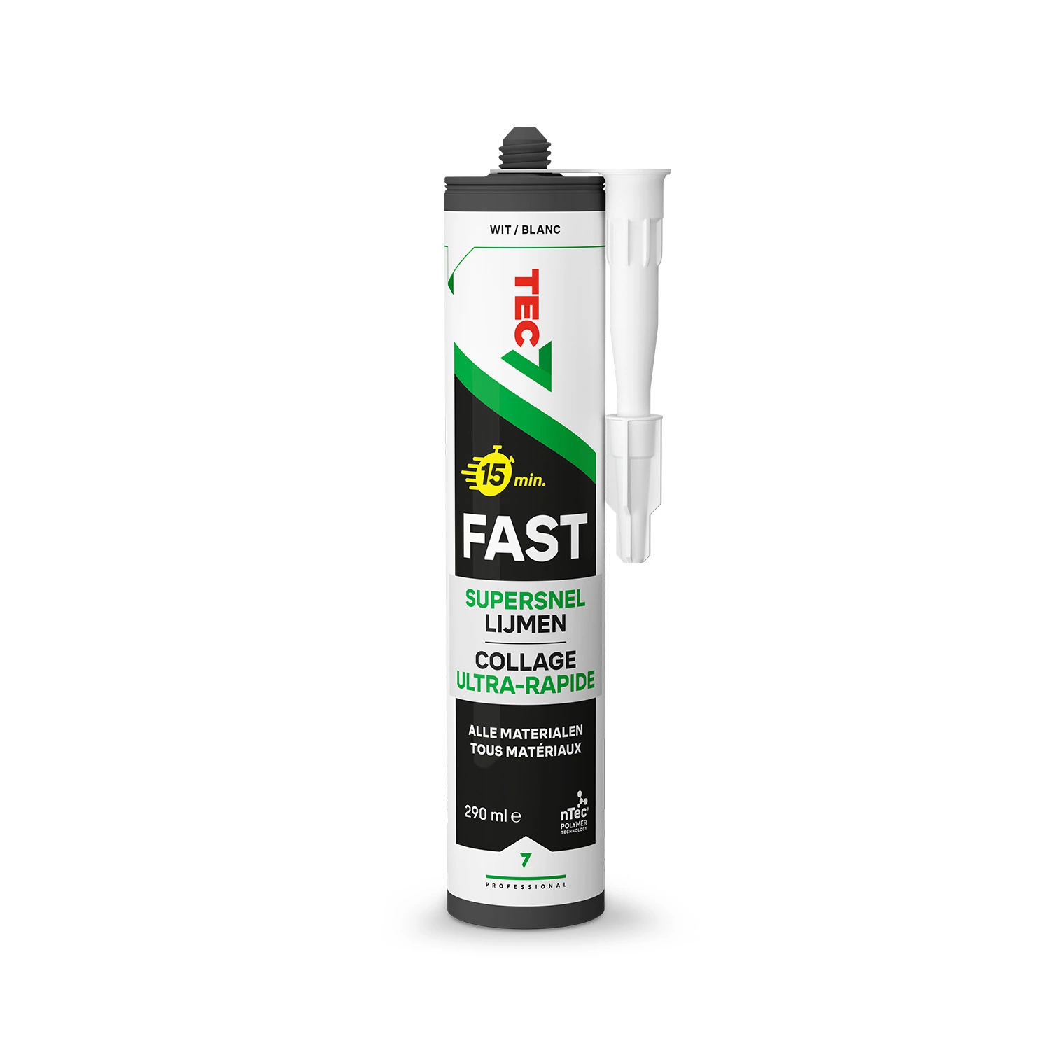 Tec7 Fast Supersnelle Lijmkit - Wit - 290ml