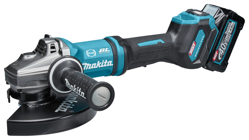 Makita GA038GM203 XGT 40V Max Li-Ion Accu Haakse Slijper Set (2x 4,0Ah) In Koffer - 230mm - Koolborstelloos - Detailed view of the product