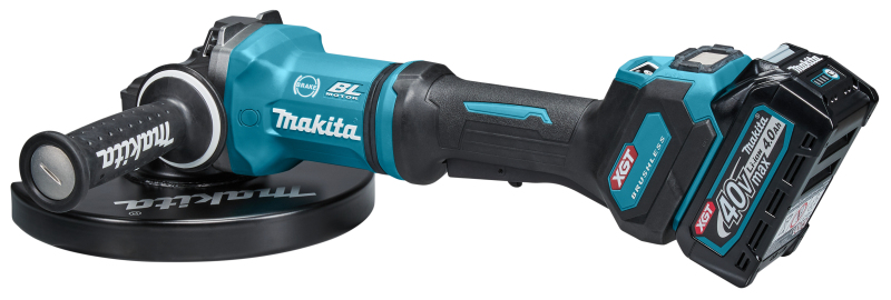 Makita GA038GM203 XGT 40V Max Li-Ion Accu Haakse Slijper Set (2x 4,0Ah) In Koffer - 230mm - Koolborstelloos - Detailed view of the product