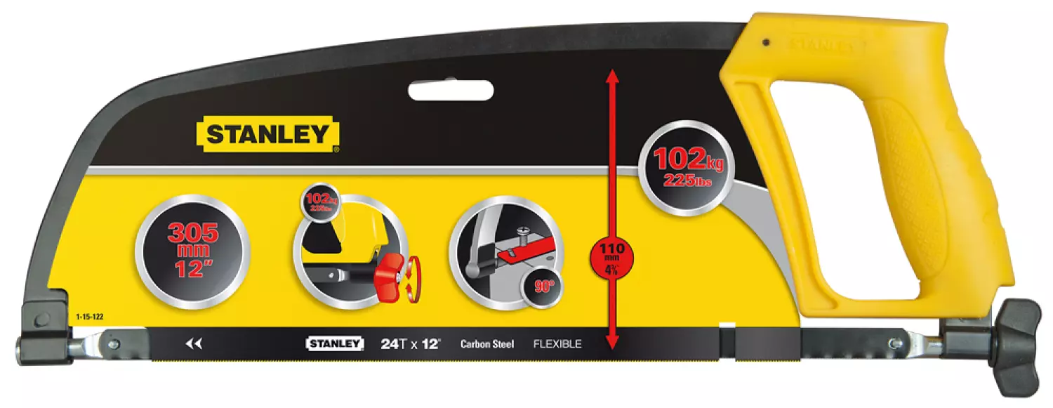 Stanley 1-15-122 Metaalzaag - 300mm - 24T/inch thumbnail 4