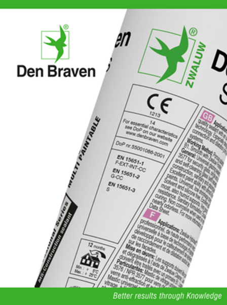 Zwaluw Den Braven Hybriseal 2PS Zwart 290ml Koker - Detailed view of the product