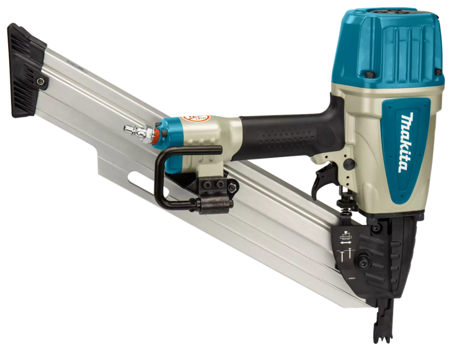 Makita AN943K Pneumatische Constructienagel Tacker In Koffer - 50-90mm - 8,5 Bar thumbnail 4