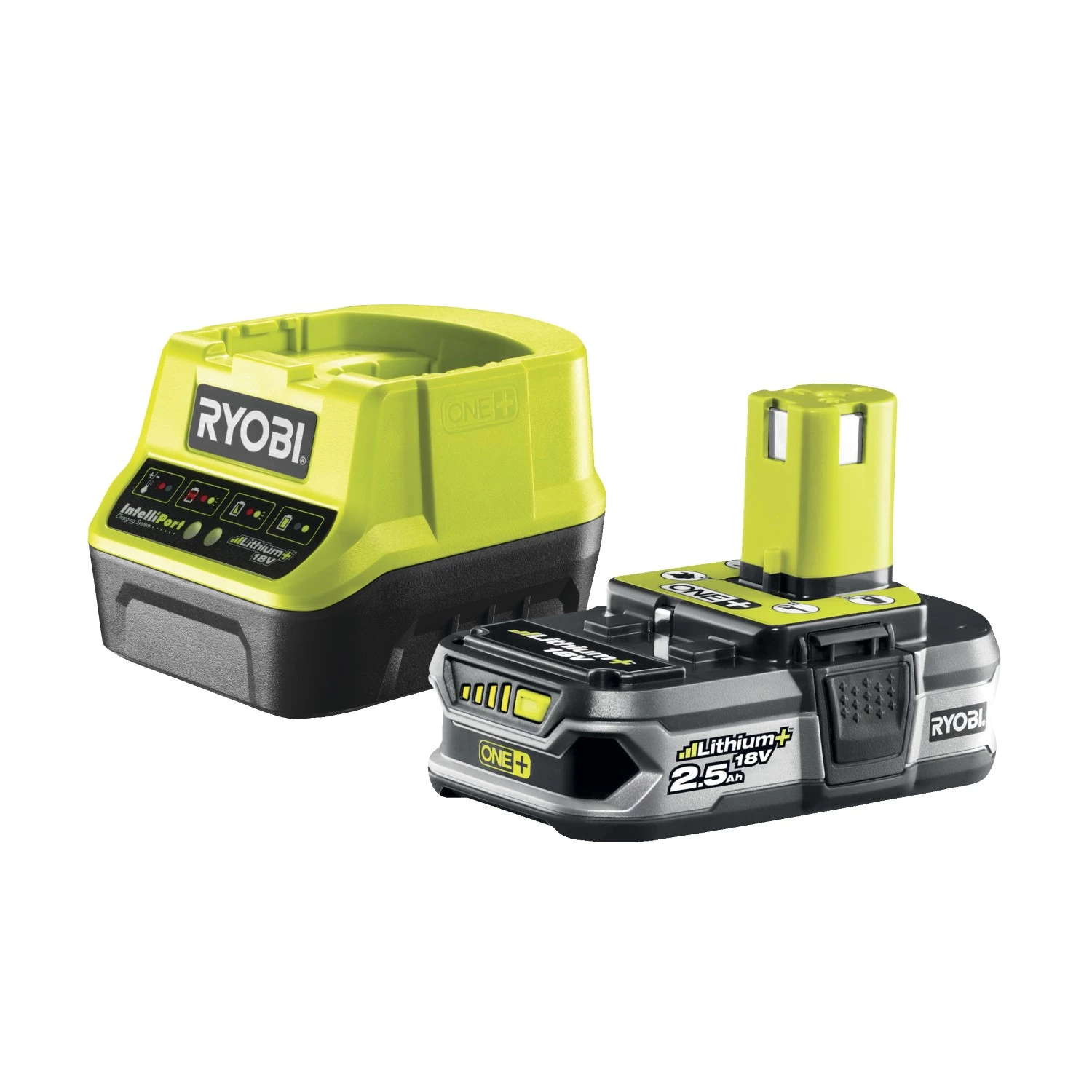 Ryobi RC18120-125 One+ 18V Li-Ion Accu Starterset (1x 2,5Ah) + Lader - 5133003359
