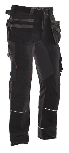Jobman 2191 Werkbroek Stretch - Maat 46 - Zwart/Wit