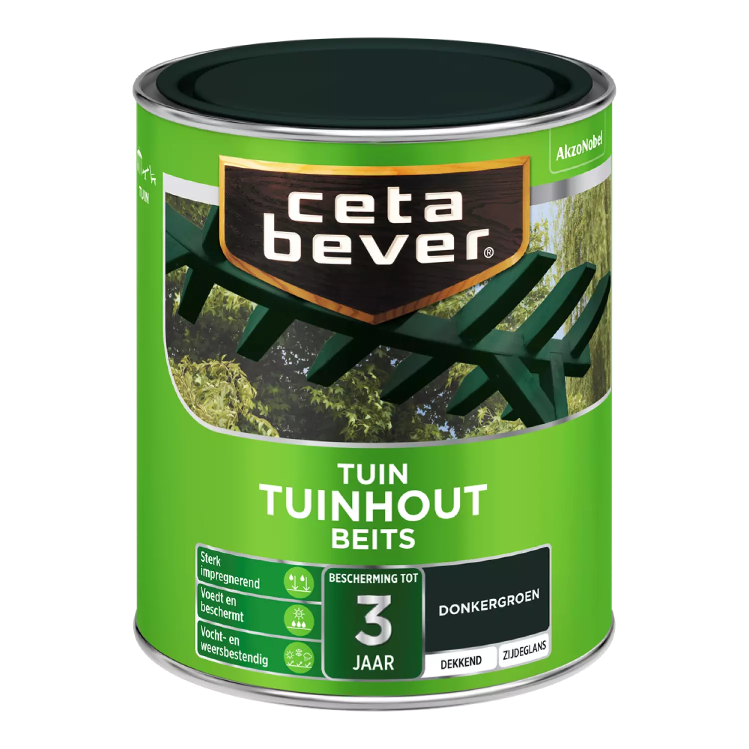 Cetabever Dekkende Tuinhout Beits - Donkergroen - 0,75L
