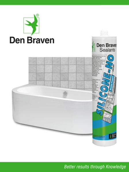 Zwaluw Den Braven 30618950 - Silicone-NO + Sanitary Siliconenkit - Zwart - 310ml - Detailed view of the product
