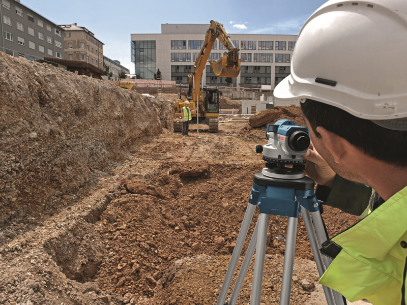 Bosch GOL 26 D Optisch Waterpastoestel Met Vergrotingsfactor - 100mm - In Koffer - Detailed view of the product